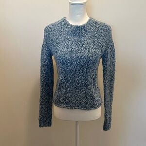 Free People Textured Blue Women's Sweater